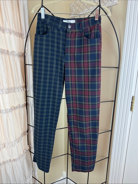 Hollister Pants - Hollister Ultra High Rise Two Tone Plaid Pants Size Small